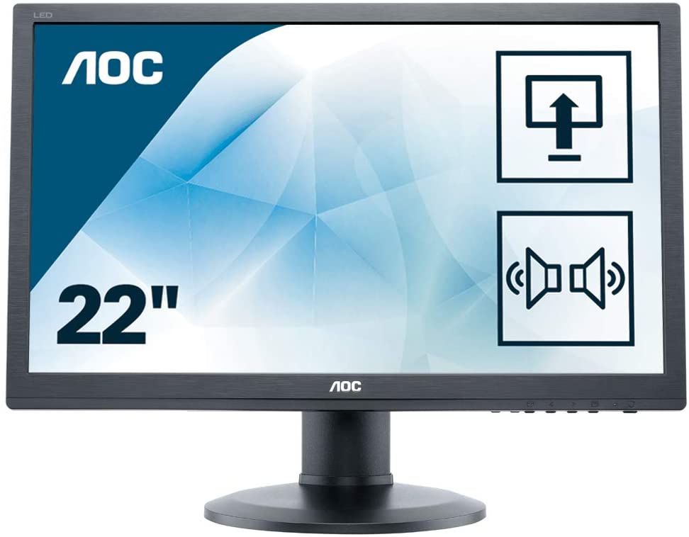 Monitor AOC 22' 2260  LCD Vga/DVI-D 16:10 - Grado A - Garanzia 12 mesi